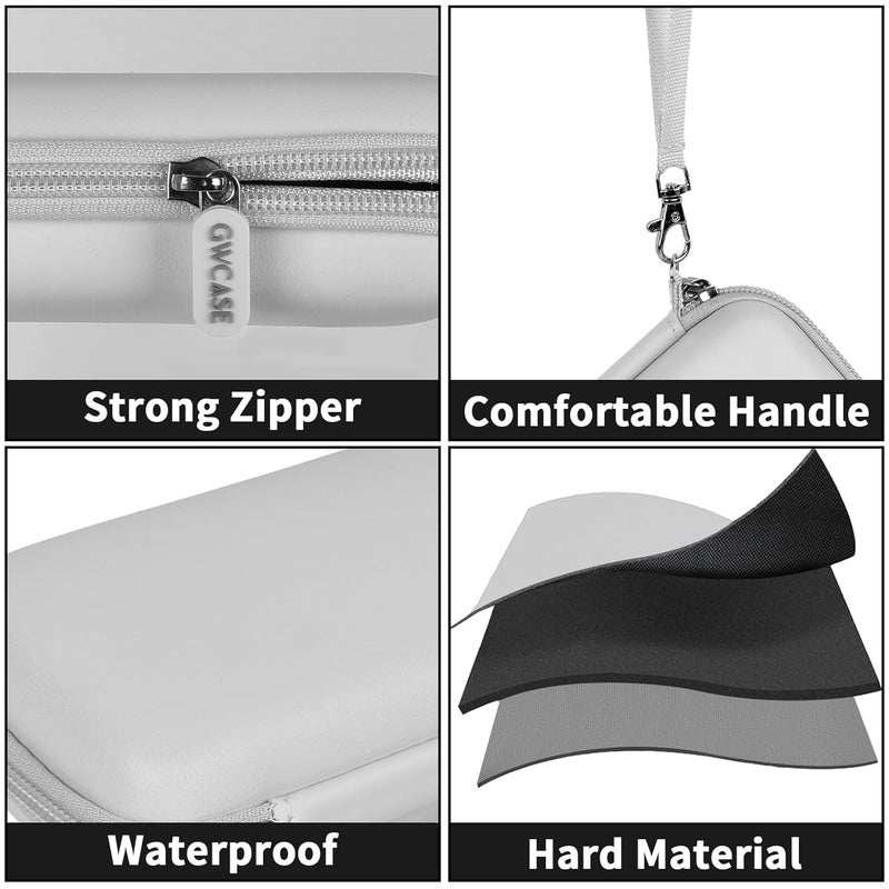 GWCASE Case Compatible with RG35XX H Retro Game Console, Handheld Emulator Gaming Player Storage Organizer for Anbernic for rg35xx h/for RG28XX Retroid Pocket Consoles, TF Card& Cable(Box Only) (Gray) - Image 3